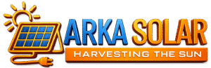 3D Arka Solar logo design